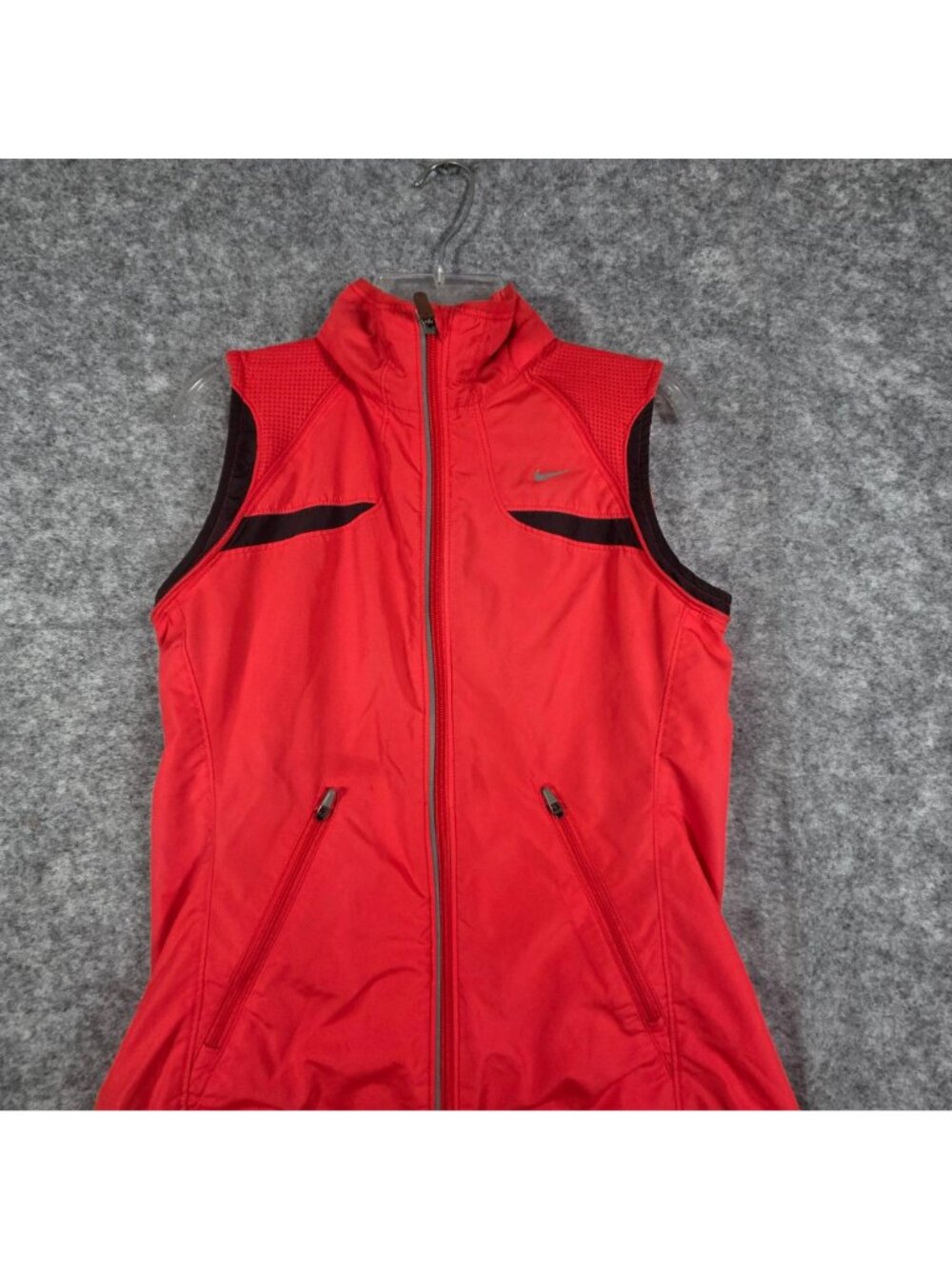 Nike Dri-FIT Women’s Running Vest Orange Size S Full Zip Athletic - Picture 3 of 10